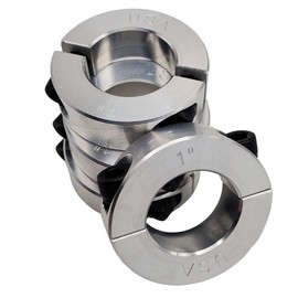 Coastal Shaft Collars - 1.00" Bore Diameter - Clamping Two Piece Shaft Collar - 2024 Aluminum (4 Pack)