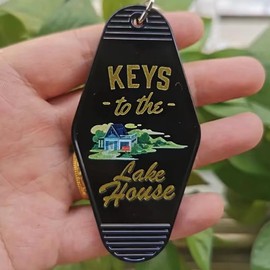 4pcs Keys To The Lake House Keychain Bulk Funny Lake House Key Chain Lake House Accessories