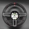 MEWANT Steering Wheel Cover for Ford Mustang 2005-2012 Hand-Stitched Leather