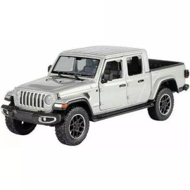 Motor Max 2021 Jeep Gladiator Overland Hard Top 1:27 Scale Diecast Model Silver by Motor