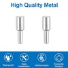 36pcs Sliver Cabinet Board Support Pegs, 3mm Metal Shelf Pins,Furniture