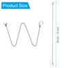 Hibbent 3 Pack Universal Toilet Flapper Chain Replacement Kit,Stainless steel,Including