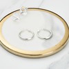 Philip Jones Silver Plated 20mm Hoop Earrings