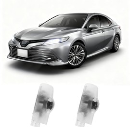 2Pcs Car Door Lights Logo Projector Compatible with Highlander/Camry/4runner/Sienna/Corolla/Tundra/Prius/Venza/Prado/Sequoia/Reiz/Previa/Alphard Model, 3D LED Car Welcome Projector Puddle Lights
