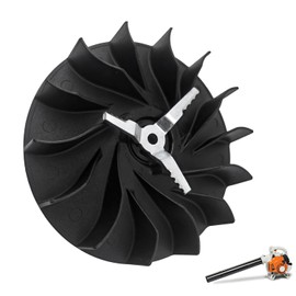 deawater 1set Fan Wheel (4241-704-3405) & Shredder Blade (4229-768-0300) for STIHL BG56, BG86, SH56, SH86 Leaf Blowers