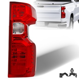 Misakomo Brake Tail light Compatible with 2019-2023 Chevy Silverado 1500 and 2500/3500HD 2020-2023 - Rear Taillight Assembly Replace for GM2801308 and 84554657 - Right Passenger Side - Halogen Type
