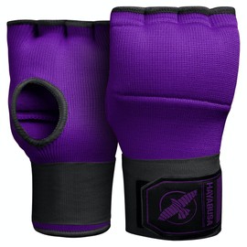 Hayabusa Quick Gel Boxing Hand Wrap Gloves - Purple/Black, Medium