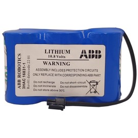 LITKEQ 3HAC16831-1 10.8V 17Ah ABB Battery for ABB Robot Controller Battery 3HAC16831-1 LS33600