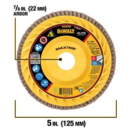 Dewalt 5In X 7/8In 60G T27 Xp Ceramic Trim Flap Disc