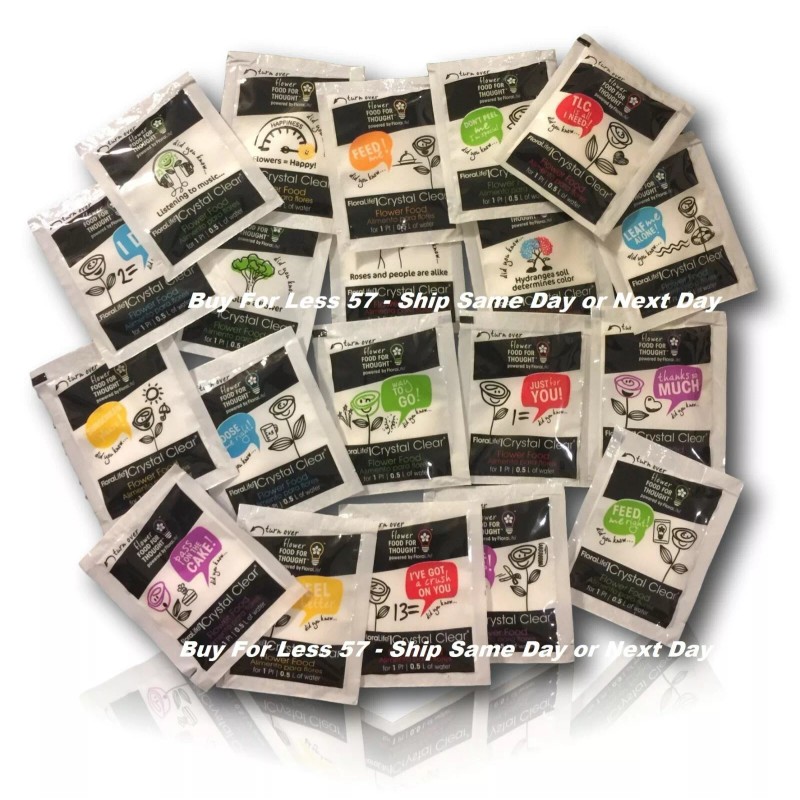 Floralife 150 Pk Fresh cut Flowers Food Packets Floralife Clear