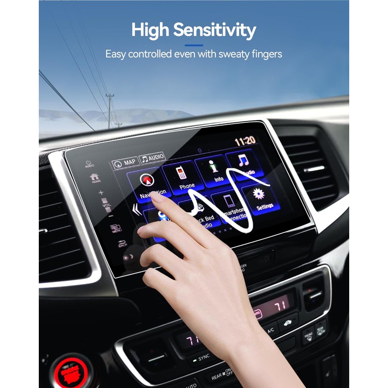 LANTU Car Screen Protector for 2016-2018 Honda Pilot Passort &