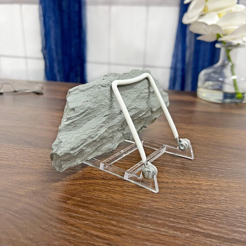 GIBSON HOLDERS 1PL Adjustable White Wire and Clear Acrylic Display