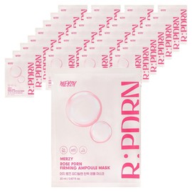 Merging Merzy Rose PDRN Firming Ampoule Mask, 1 Pack, 30 Packs / 머지 로즈 PDRN 탄력 앰플 마스크, 1개, 30개입