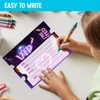 Doguiei Neon Vip Birthday Party Invitations, Purple VIP Invitations Card