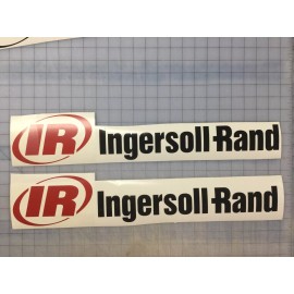 Ingersoll Rand 1-set Of Red And Black IR Ingersoll Rand Air Compressor Bobcat Decal 9 Inch Wide