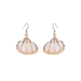 lureme Beach Jewelry Casual Seashell Conch Drop Dangle Earrings for Women(er006199-3)
