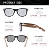 KINGSEVEN New Black Walnut Sunglasses Wooden Polarized Sunglasses Men Glasses