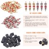 Rustark 70Pcs Tire Repair Kit - Patch, Scraper, Valve Stem