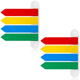 BBTO 2 Pcs Exam Room Flags Pack 7 Inches Long Door Flags Primary Colors Chamber Room Status Indicators Signal Sign for Doctors Offices Hospitals and Clinics Supplies