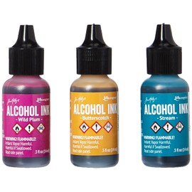 Ranger AAI-19787 Adirondack Alcohol Ink 1/2-Ounce, 3-Pack, Nature Walk, Wild Plum/Buttrscotch/Stream