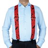 Suspenders for Men - Adjustable 2 Inches Wide Elastic Suspender