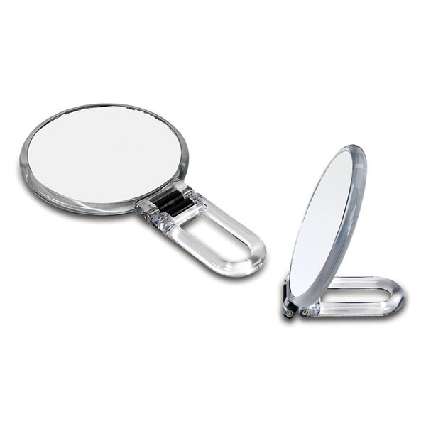 Danielle Creations 2-Sided 10x Magnification Hand Mirror, Acrylic, 5.5-inch, 0.45 Pound
