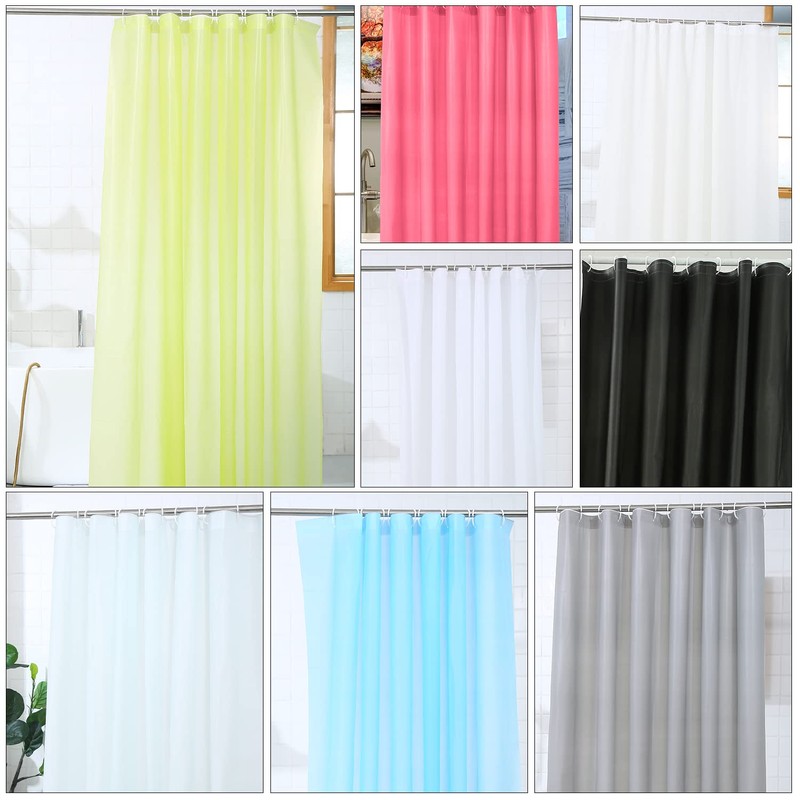 WedDecor Shower Curtains Mould Proof Resistant, Waterproof PEVA Shower Curtain