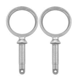Akoleyer Stainless Steel Oarlock Sockets Side Mount Paddle Brackets Marine Boat Yacht 2Pcs
