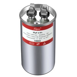 AMPTATA AC Capacitor, 30uf CBB65B Capacitor for AC/HVAC/Air Conditioner/Pool Pump/Condenser Fan Run Motor Start, 30MFD CBB65 370VAC 440VAC 450VAC 50/60Hz Carrier ac Capacitor