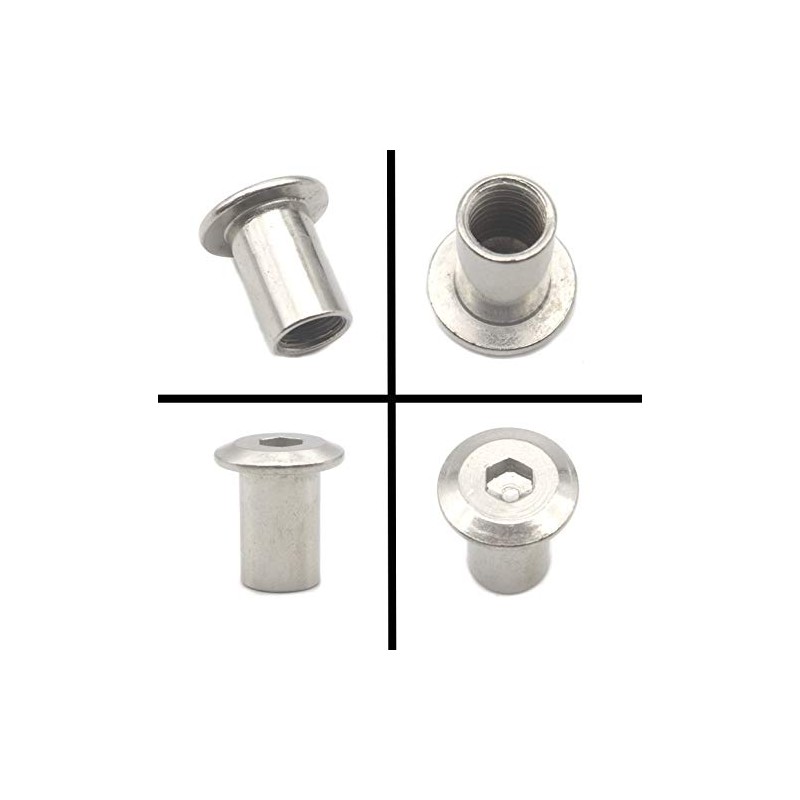 cSeao 20pcs M8 x 18mm 1.25mm Pitch Rivet Hex Socket