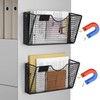 MFTEK Magnetic File Holder, 2 Pockets Magnetic File Folder Holder