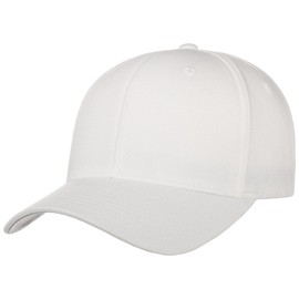 Original Flexfit Cap with Base – White (Large/XL), Silver Grey