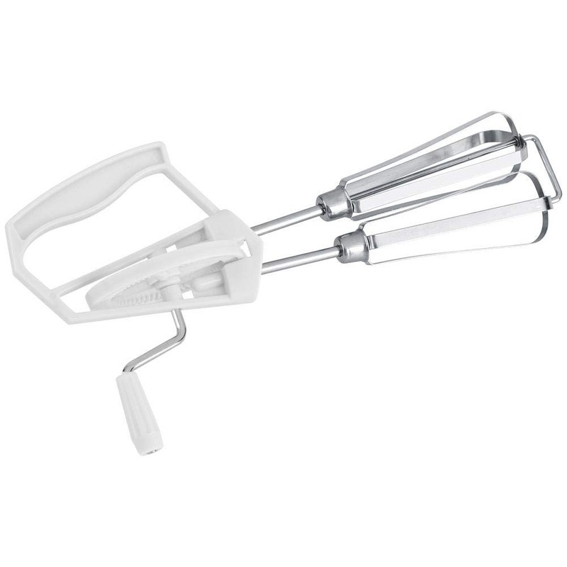 VIFER Rotary Hand Whisk Stainless Steel Hand-Held Egg Beater Manual
