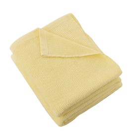 Towel Blanket, Single, 100% Cotton, Melts, Cold Weave, Organic Cotton, All Seasons, Fluffy Volume, Yellow