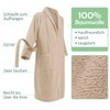 Celodoro Bathrobe for Men and Women, Pure Cotton, beige
