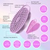 Avilana Exfoliating Silicone Body Scrubber - Hygienic Shower Loofah Sponge
