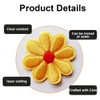 EORPAVU Iron-on patches, colourful flower embroidery fabric stickers, cute small