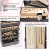 AKOZLIN Huge Jewelry Box Organizer Functional Lockable, Large Leather Jewelry
