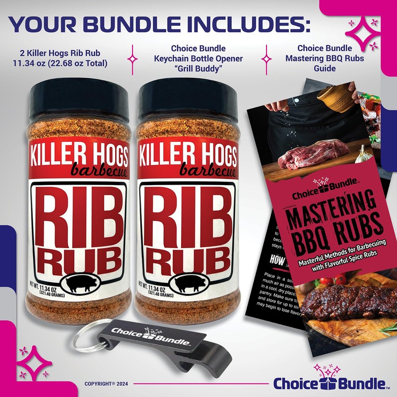 Killer Hogs Rib Rub Premium BBQ Barbecue Spice Seasoning 2