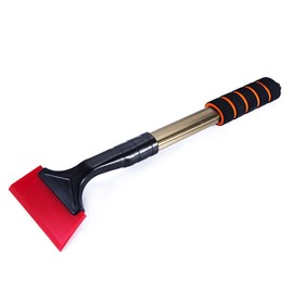 SacJkt Ice Scraper for Cars, 42cm Snow Scraper with Foam Handle, Lengthened Snow and Ice Scrapers for Car Windshield and Home window (Red)