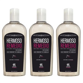 Shampoo Anticaída Mujer 250 ml x 3 | Crecimiento Acelerado 7 en 1 – Fortalece, Engrosa & Regenera – Sin Sulfatos ni Parabenos - Sin Sal – Con Biotina, Queratina y Colágeno