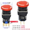 Mini Emergency Stop Push Button Switch 5/8" Hole 16mm 2
