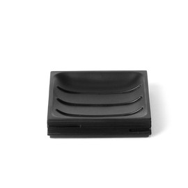 KIAMAMI VALENTINA Periwinkle Black Resin Soap Dish