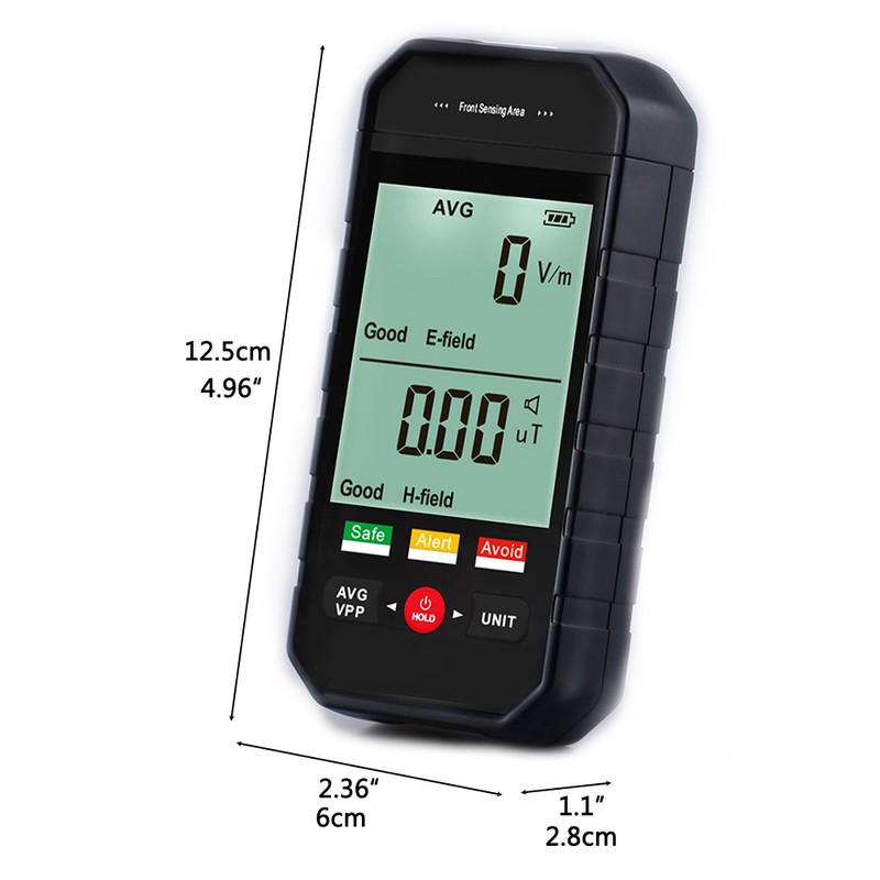 ET925 Large Screen Handheld Electromagnetic Radiation Detector with 3 Color
