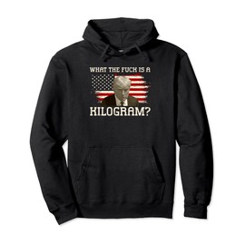 Trump Mugshot American Flag What the F is a Kilogram Pullover Hoodie