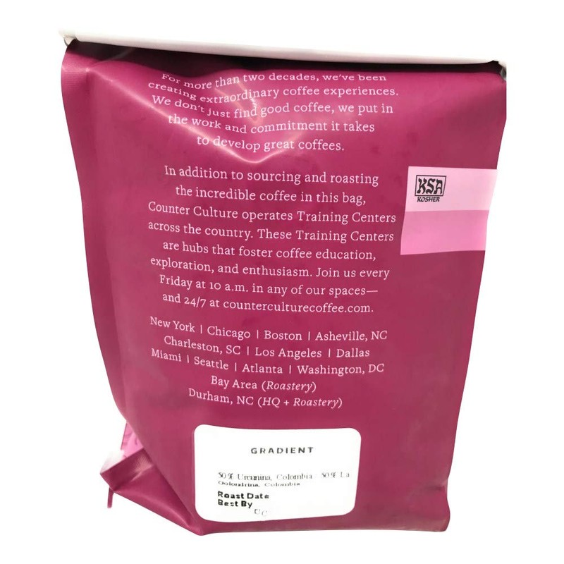 Counter Culture Coffee Gradient - Dark Roast, Kosher, Whole-Bean Colombian