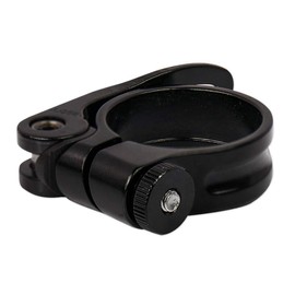 Drahtesel Bicycle Quick Release, Seat Post, Saddle Clamp, Clamping Ring, Seat Post Clamp (Black, 34.9 mm)