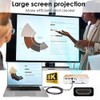 NFHK HDMI macho a HDMI 2.1 hembra, plano, horizontal, 90