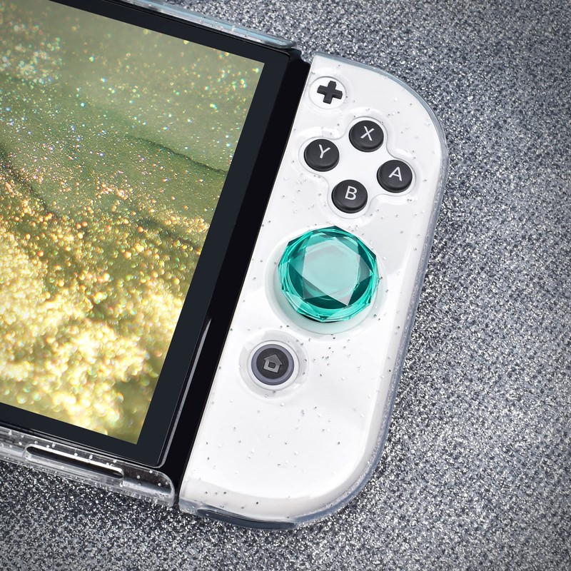 DLseego Diamond 3D Thumb Grips Caps Design for Switch &