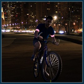 TUCKBOLD 8pcs Reflective Bands for Arm Cycling Reflective Armbands Pink Automotive Parts